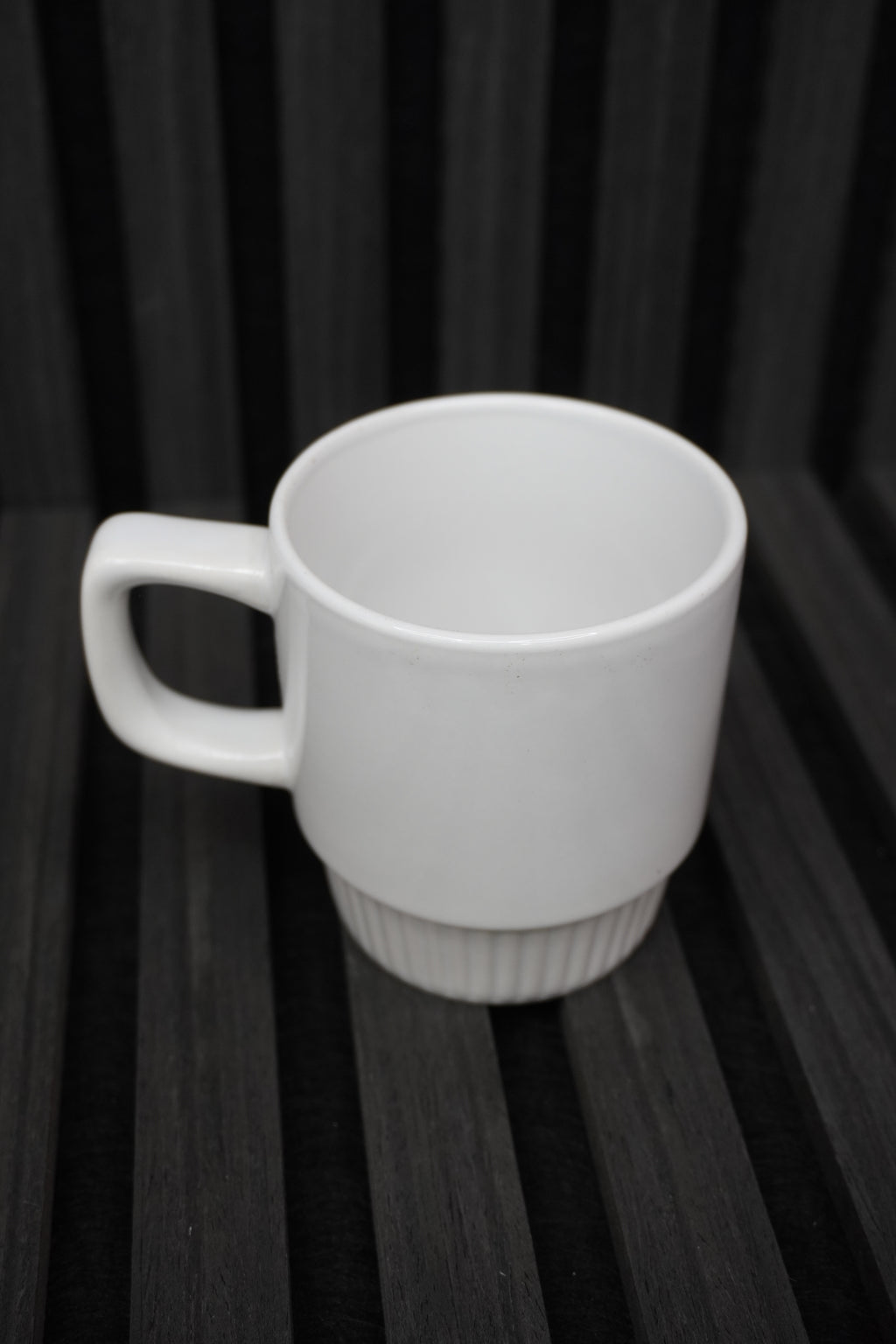 Ribbed custom mug