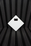 Leather with metal custom bottle opener coaster