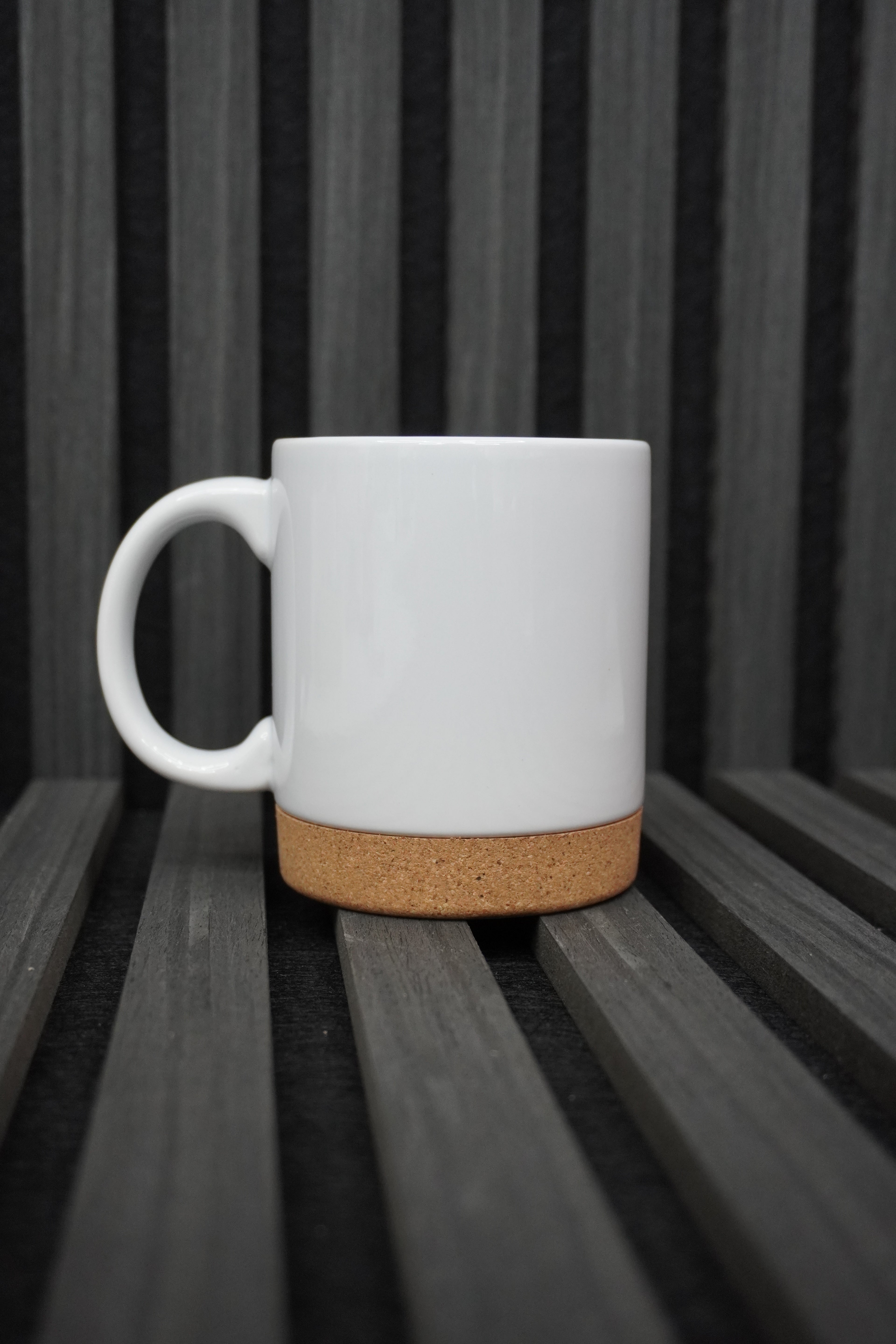 Custom mug with cork base