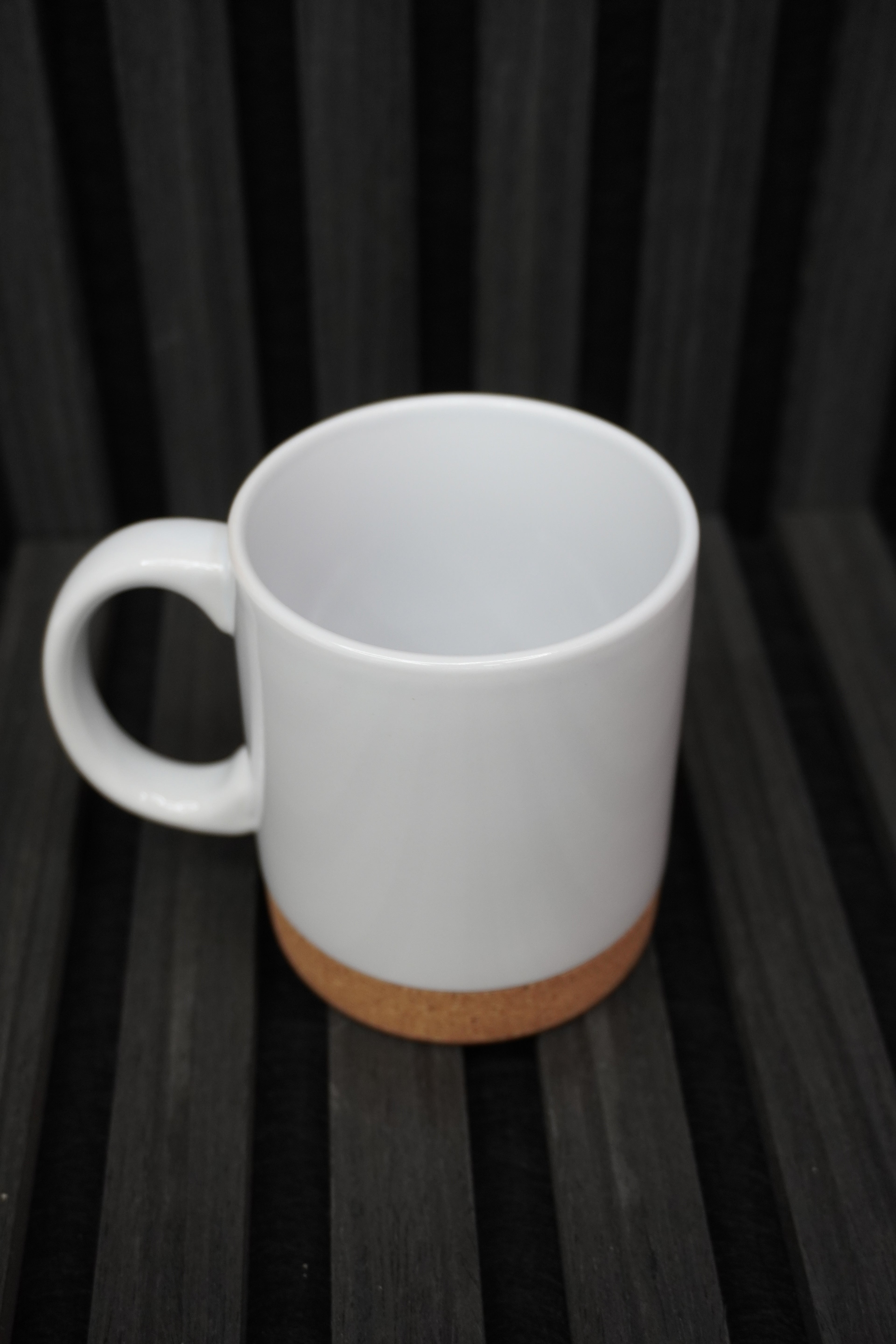 Custom mug with cork base