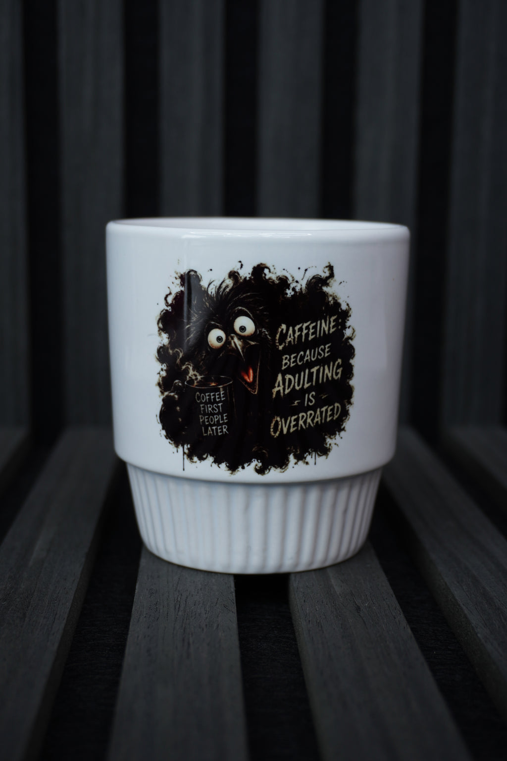 Personalized Ribbed Mug