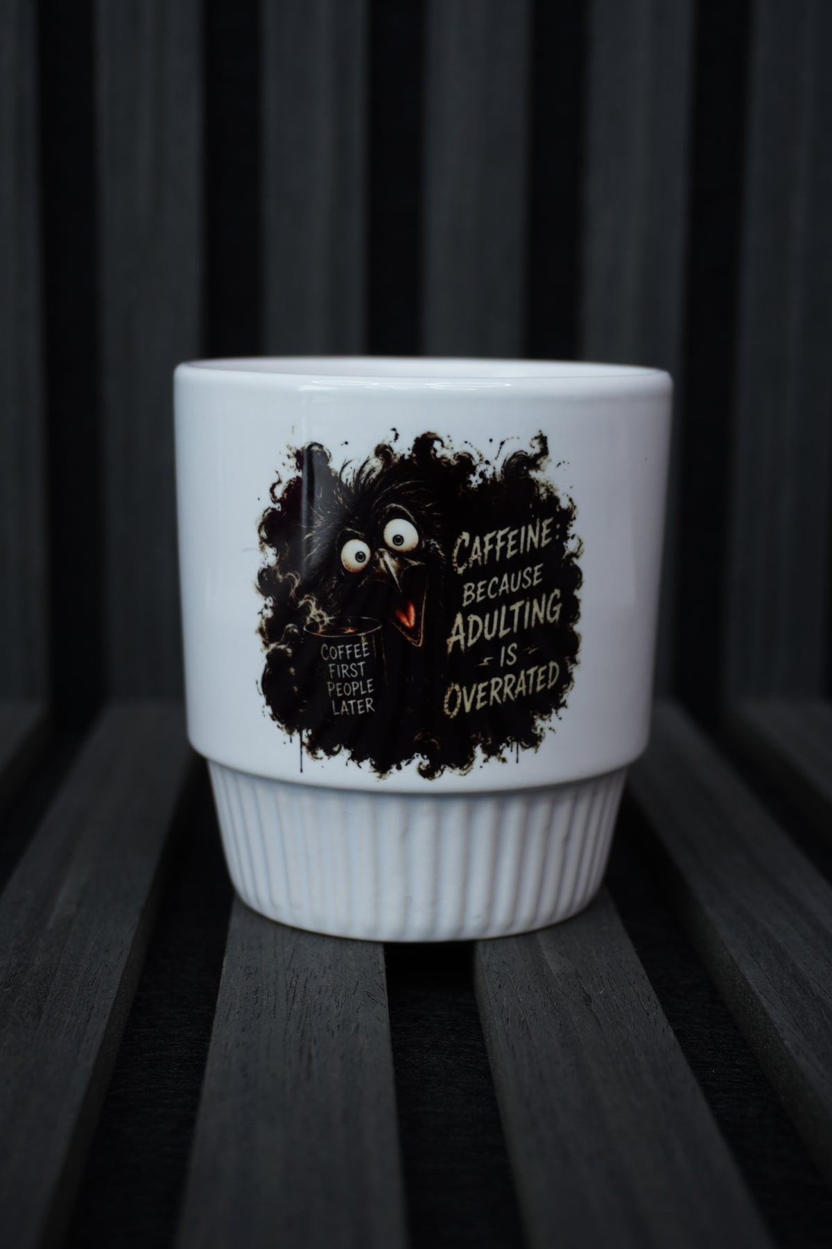 Personalized Ribbed Mug