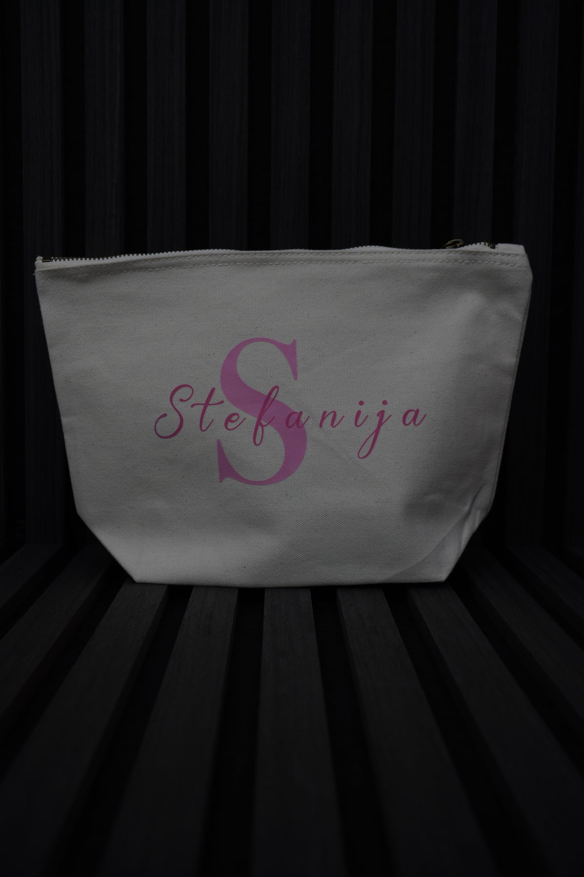Personalized Canvas Accessory Bag