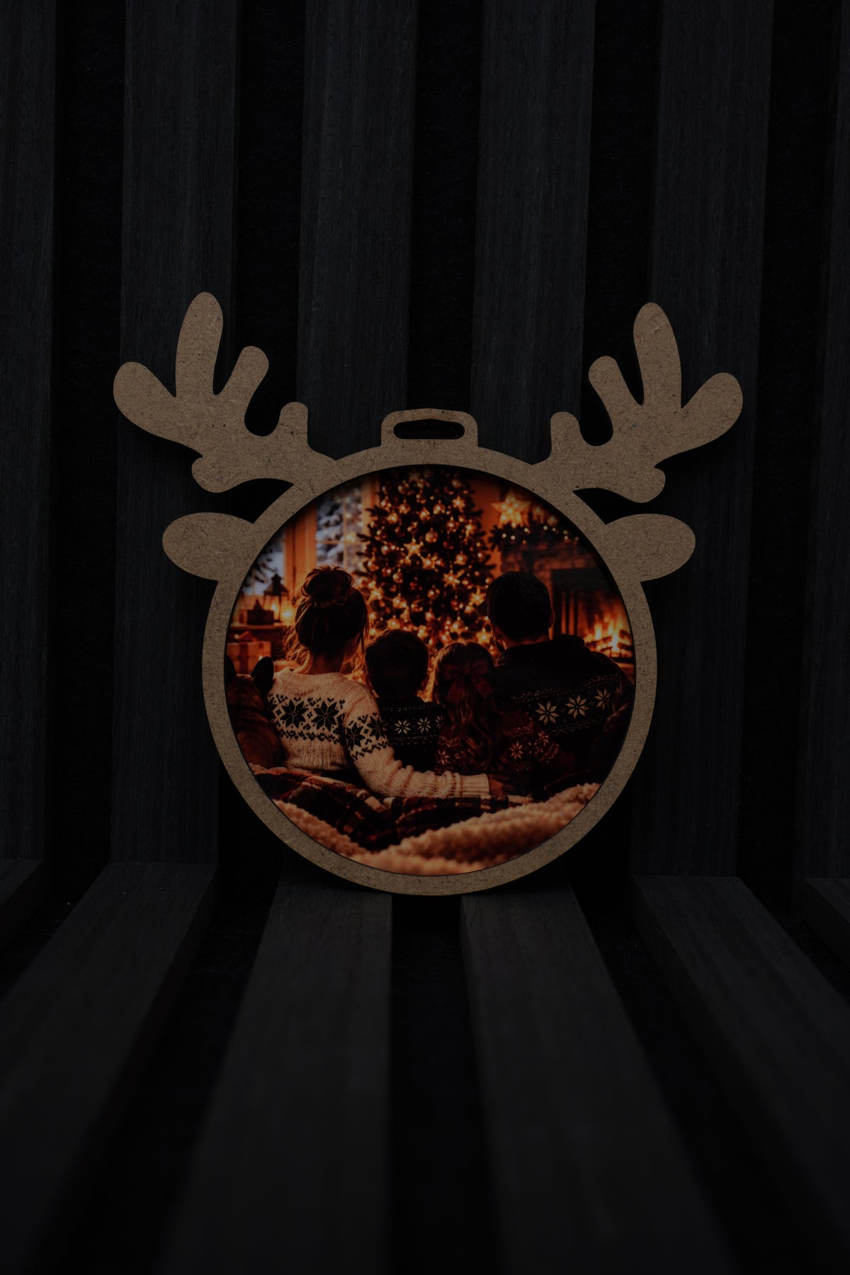 Personalized Double-Sided Photo Christmas Ornament