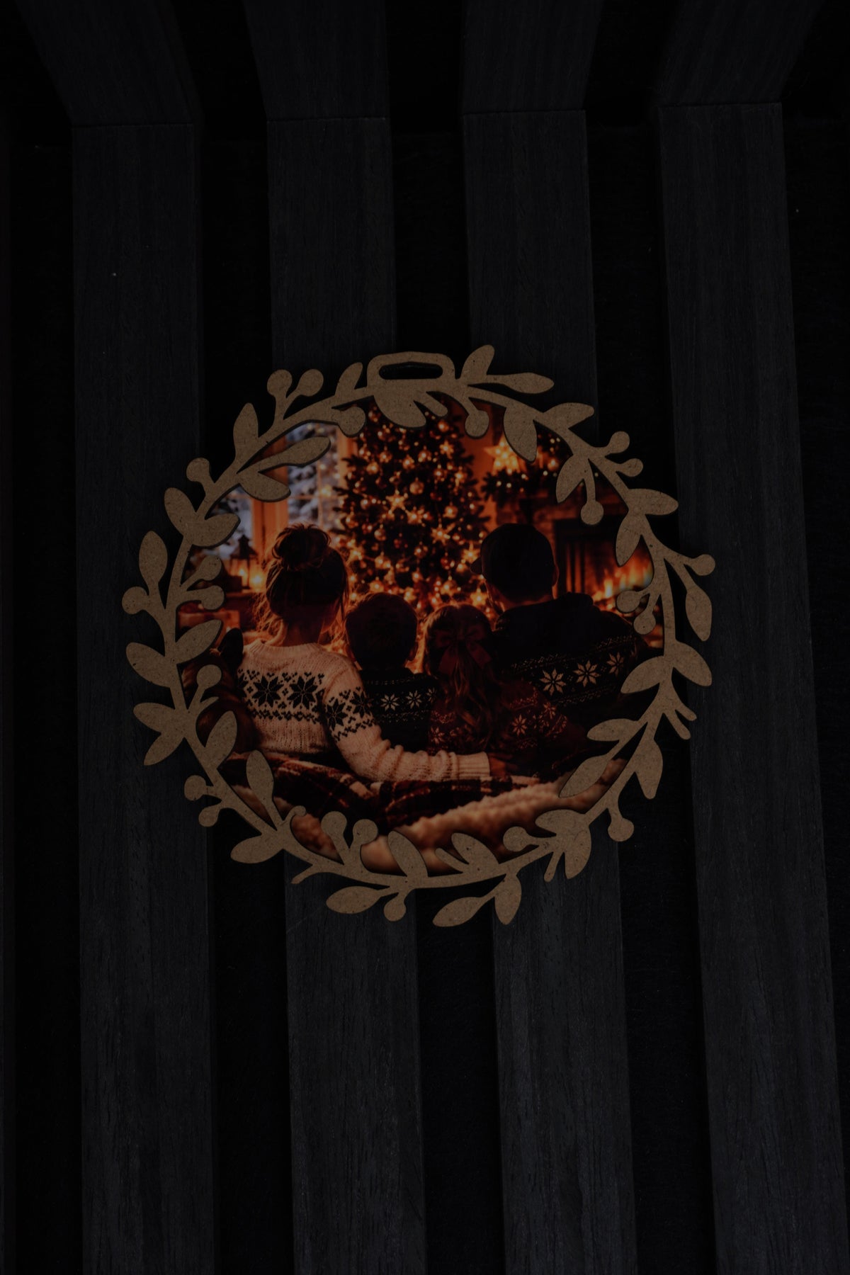 Personalized Double-Sided Photo Christmas Ornament