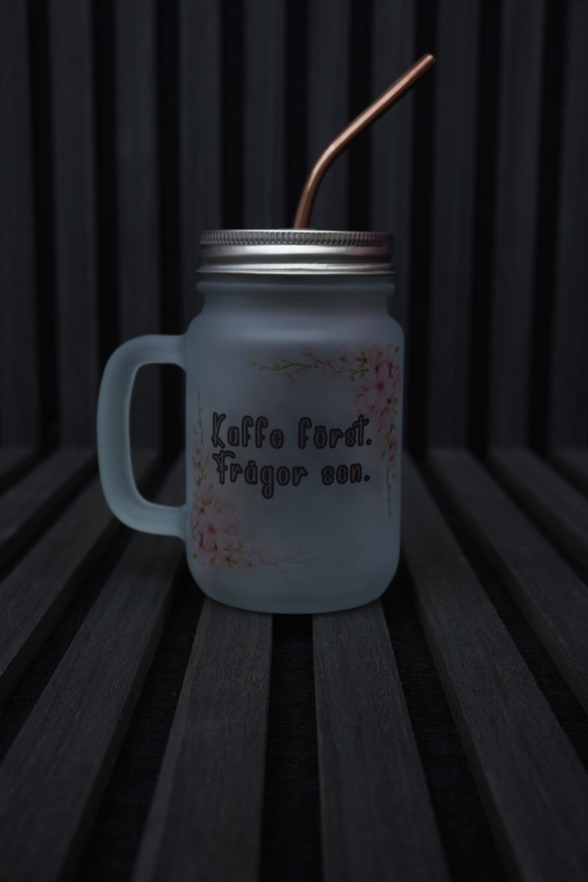 Personlig mugg i Mason Jar-stil – 325 ml