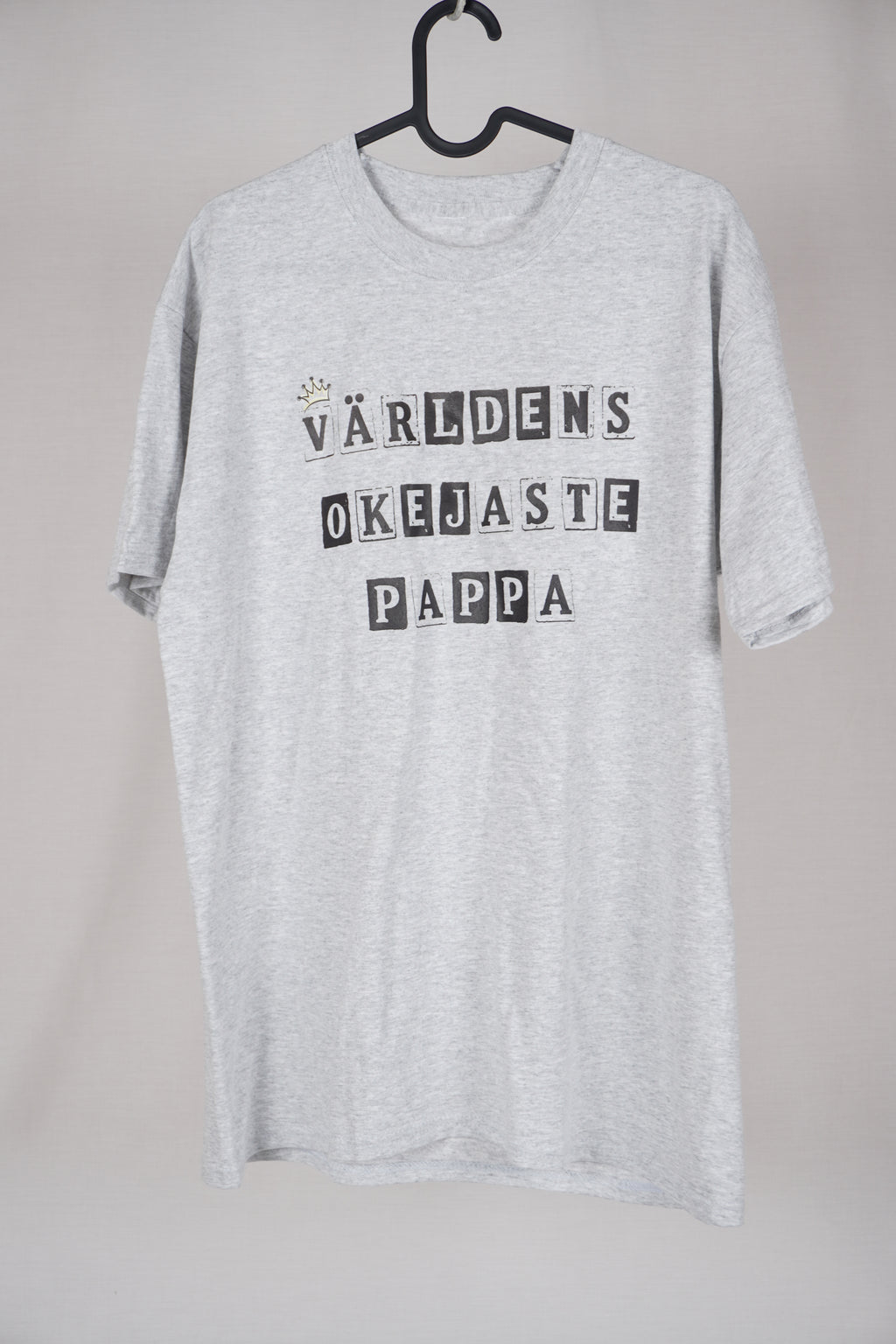 Världens Okejaste Pappa T-Shirt Size L
