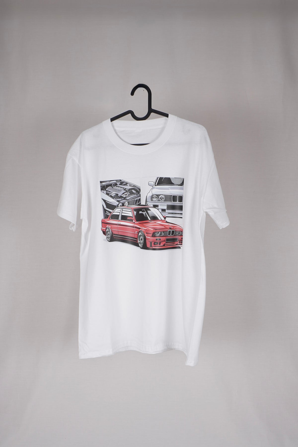 BMW E30 klassisk bil-t-shirt – retro grafisk biltröja