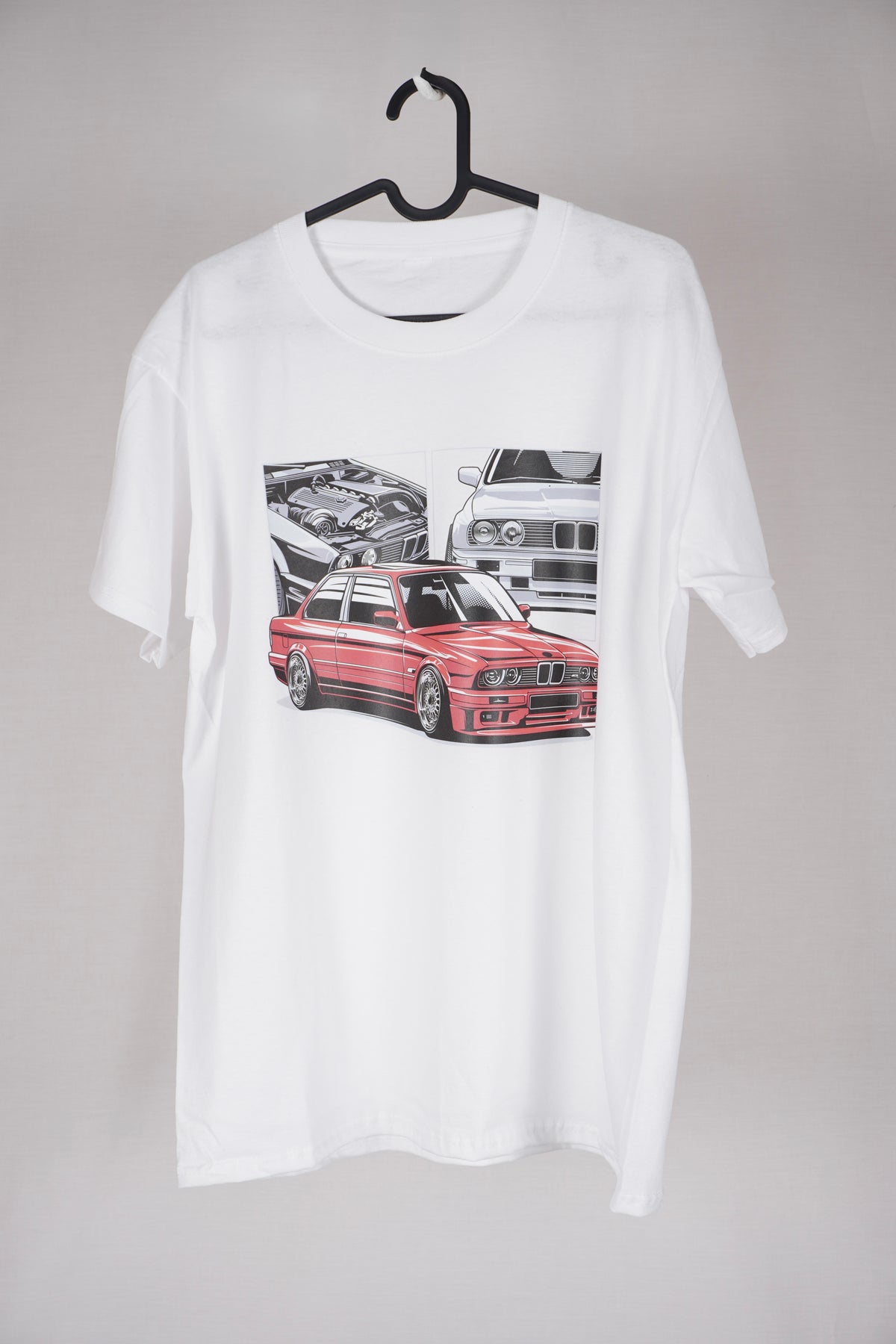 BMW E30 klassisk bil-t-shirt – retro grafisk biltröja