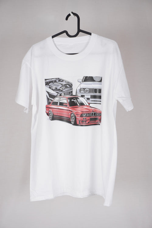 BMW E30 Classic Car T-Shirt – Retro Automotive Graphic Tee