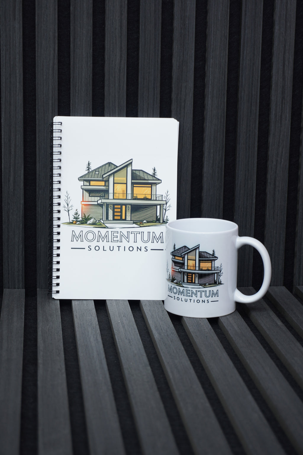 Personalised Corporate Gift Set – Mug & Notebook with Your Logo