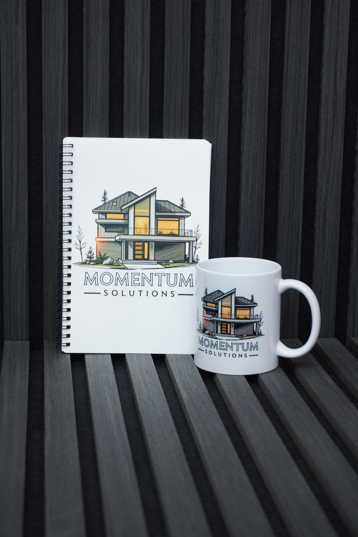 Personalised Corporate Gift Set – Mug & Notebook with Your Logo