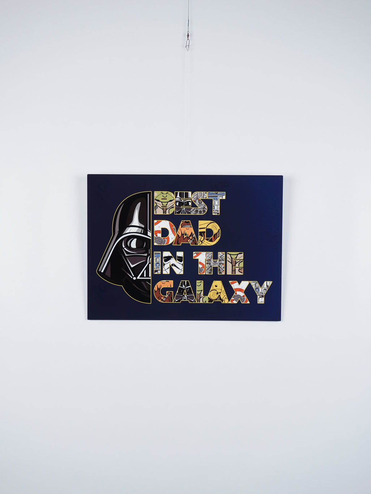 Best Dad in the Galaxy – Space-Inspired Wall Art