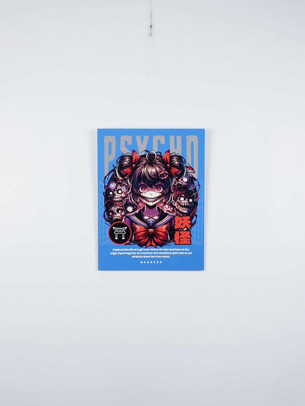 PSYCHO – Anime Horror Wall Art | Japanese Dark Art