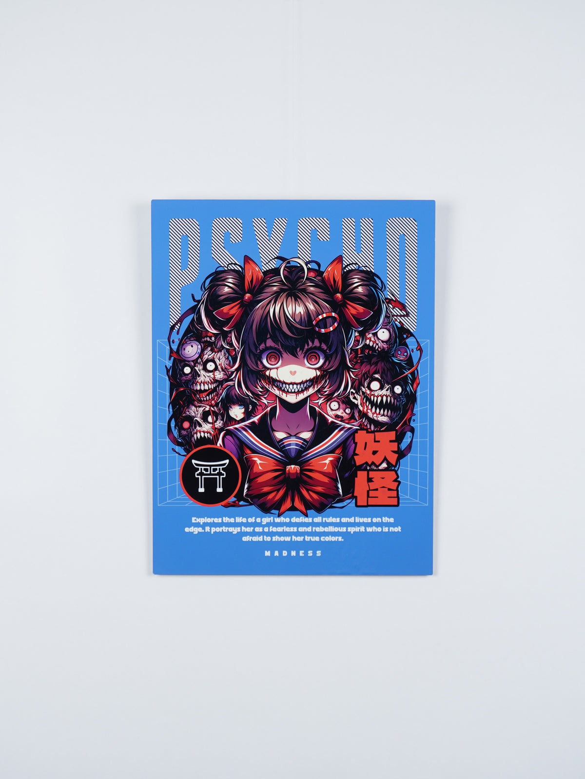 PSYCHO – Anime Horror Wall Art | Japanese Dark Art