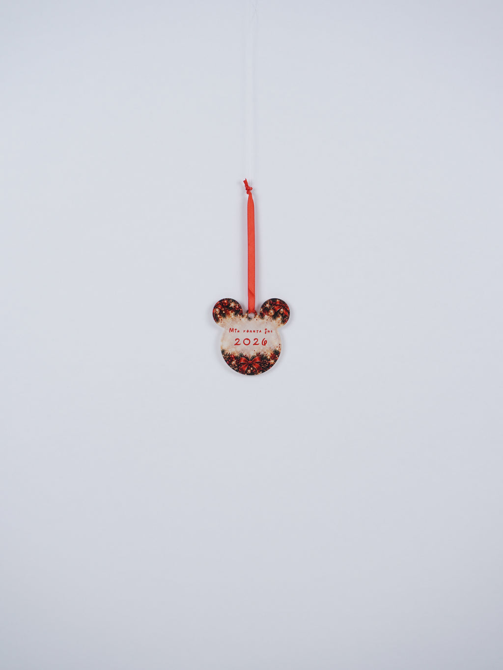 Personalized Mouse-Shaped Christmas Ornament