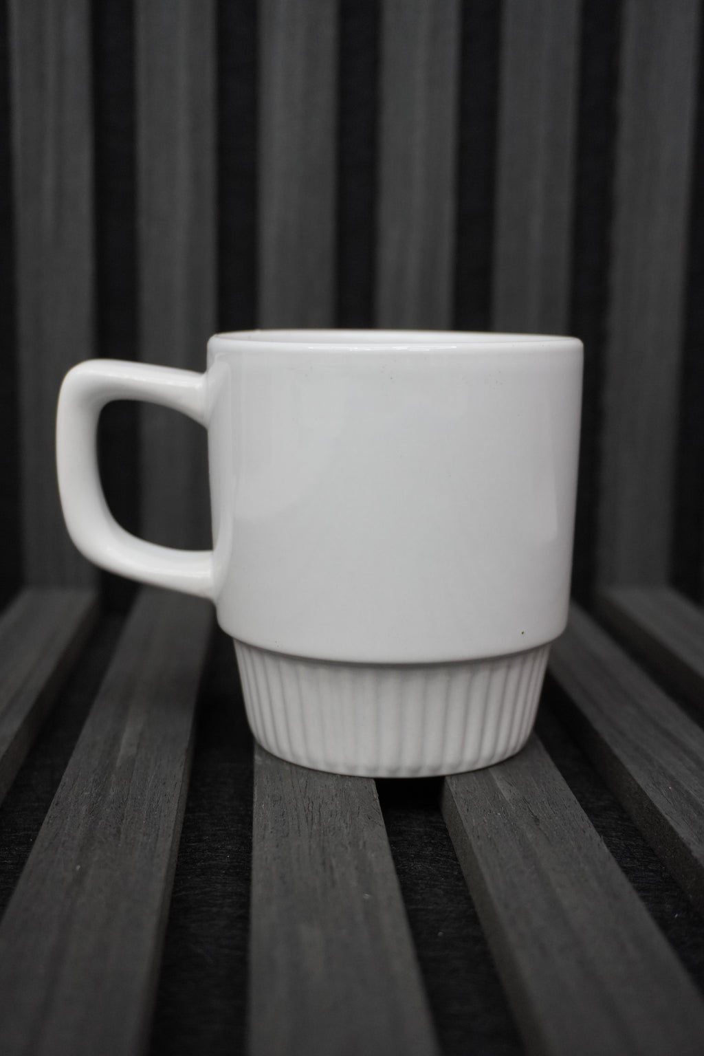 Ribbed custom mug