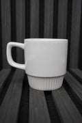 Ribbed custom mug