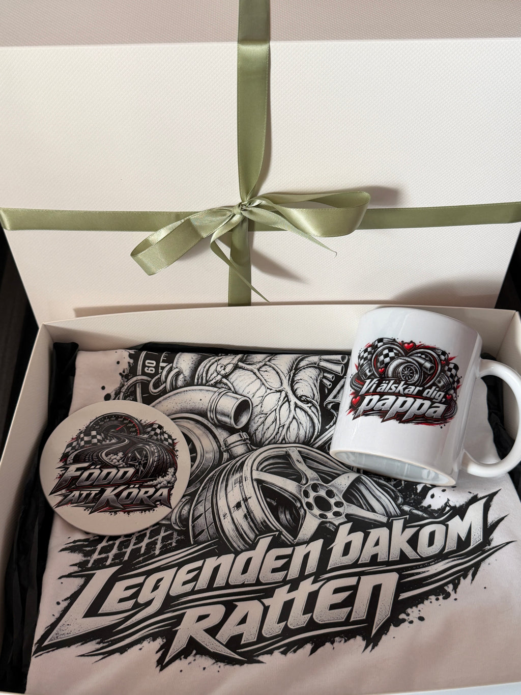 Car Dad Gift Box – T-Shirt, Mug & Coaster
