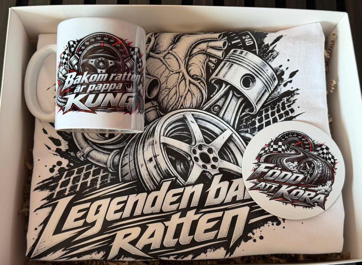 Car Dad Gift Box – T-Shirt, Mug & Coaster